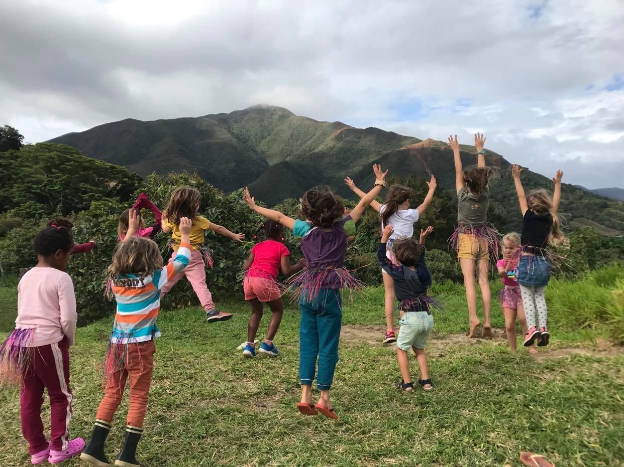 Children full of joy