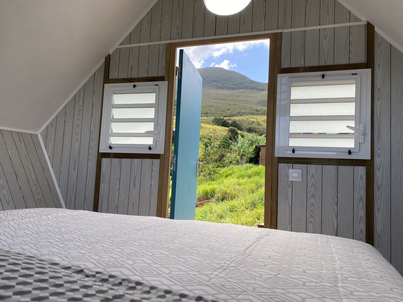 Les deux lits simples du Tiny Cocoon