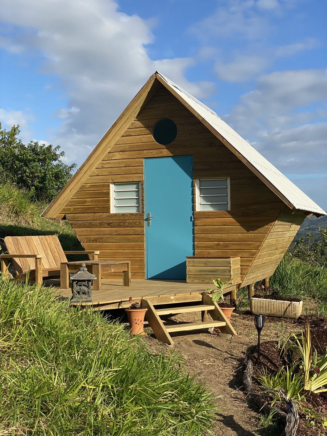 Le Tiny Cocoon et sa terrasse