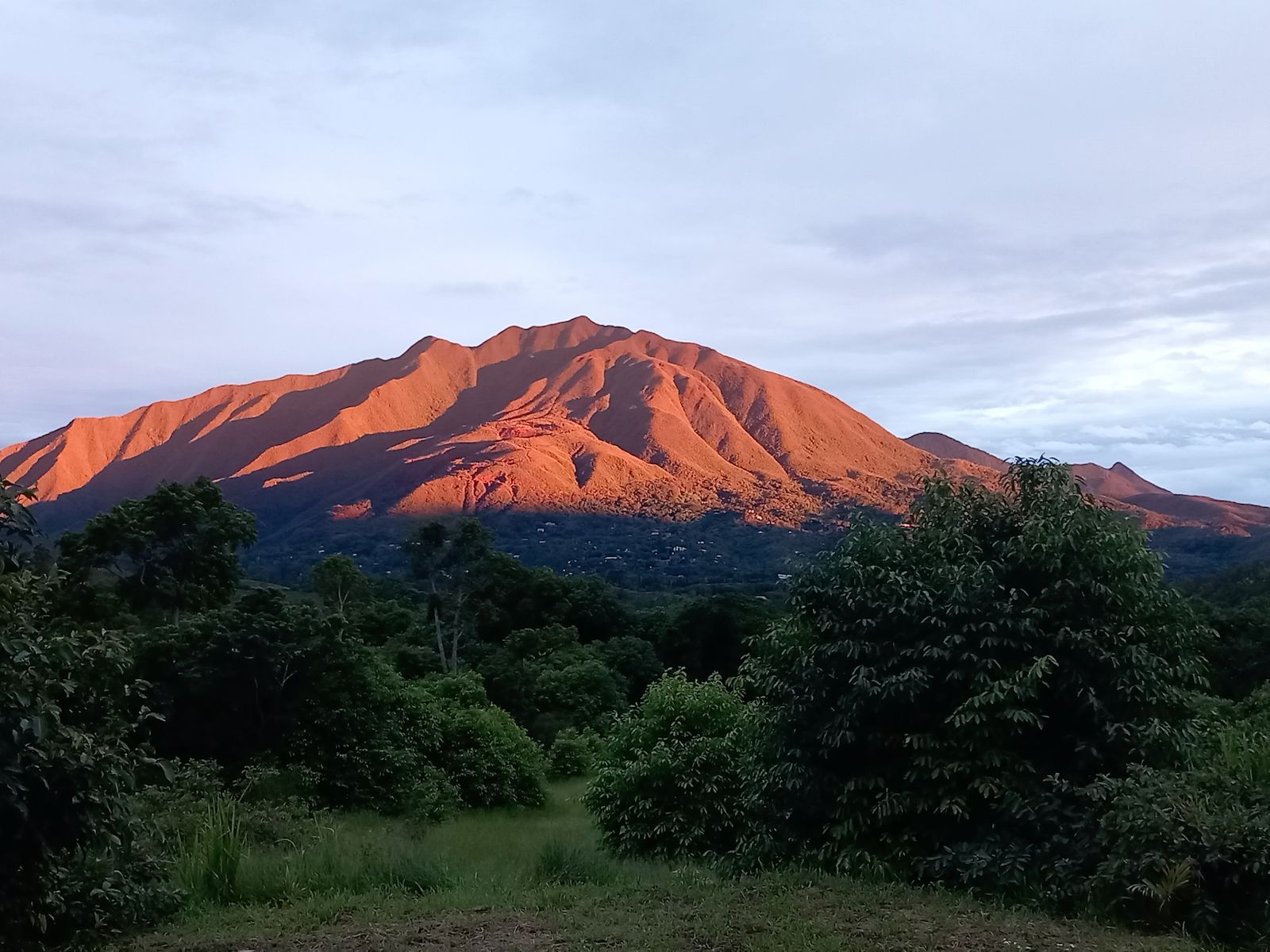 Sunset view of Mont Monaie